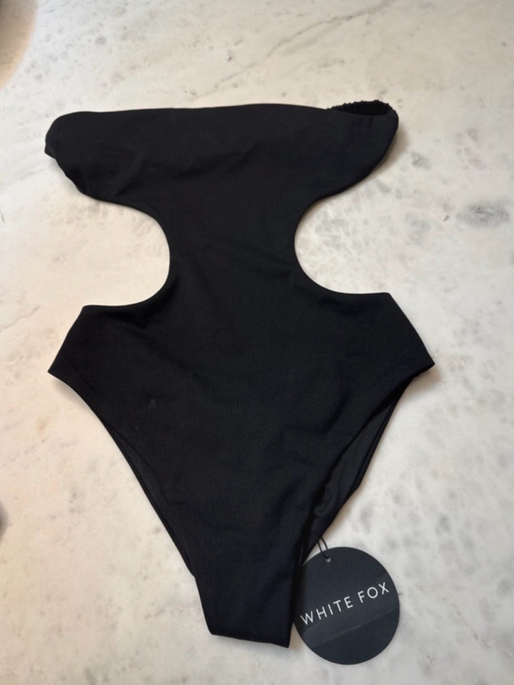 White Fox Boutique Black Cutout Bodysuit